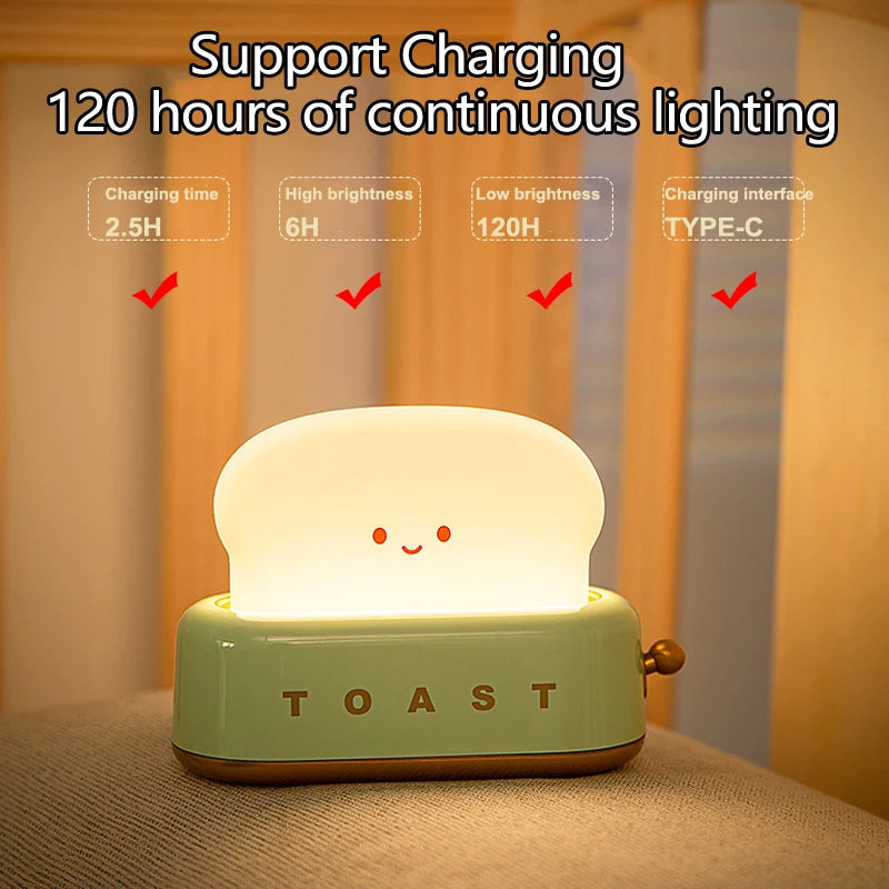 Cute Smile Face Toaster Night Light