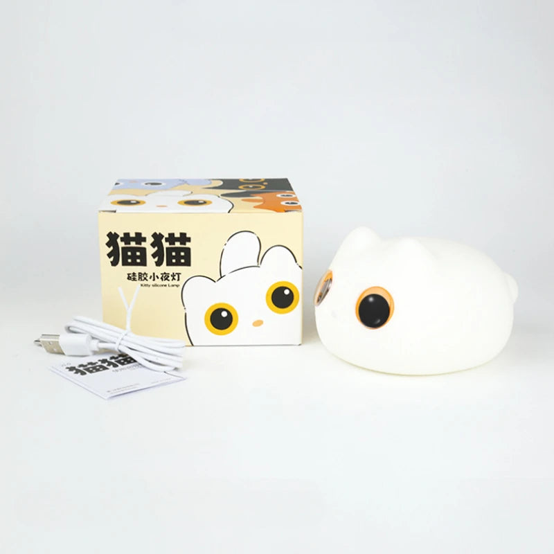 Cute Cat Lamp Anime Silicone