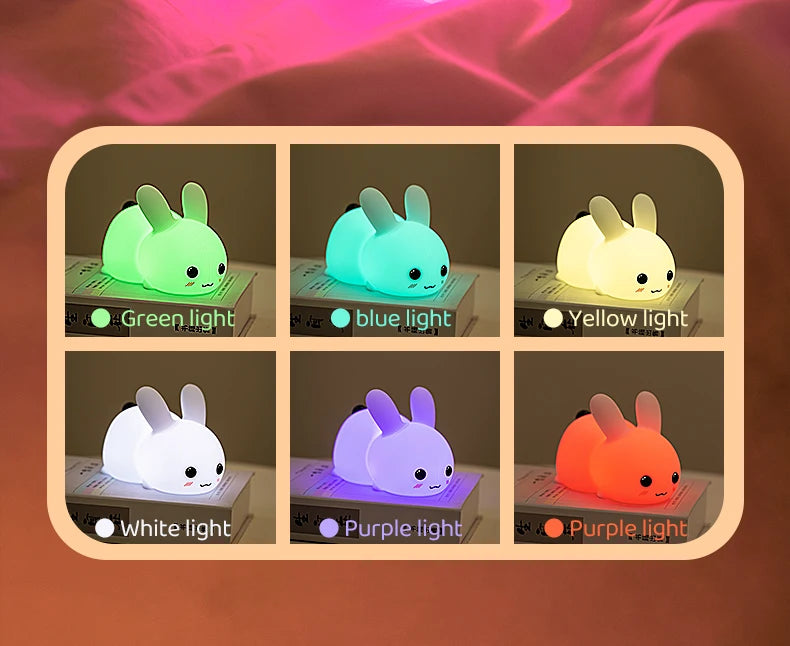 Cute Rabbit Silicone Lamp