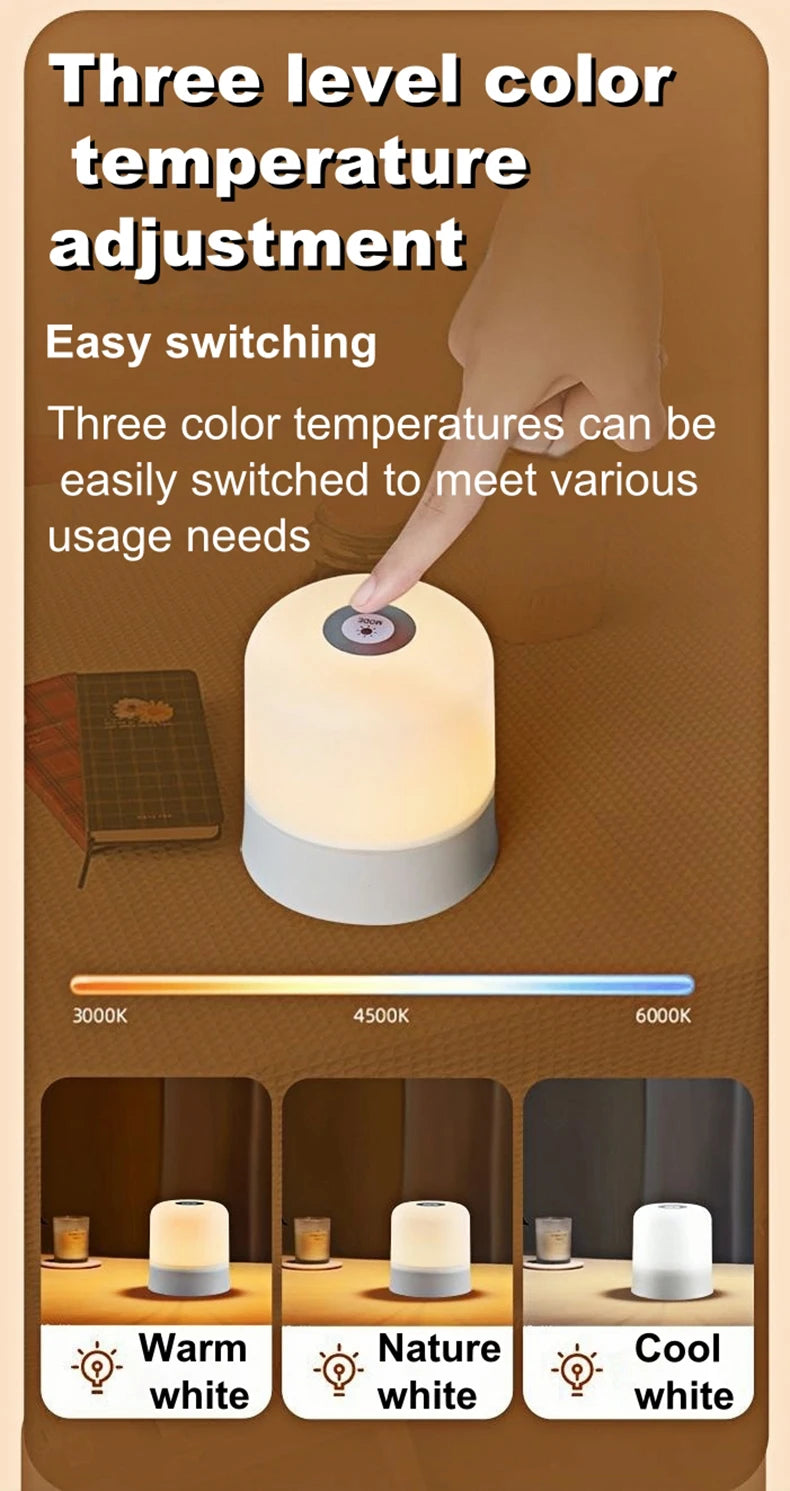 Bedside Led Night Lights Dimmable USB Powered Charging