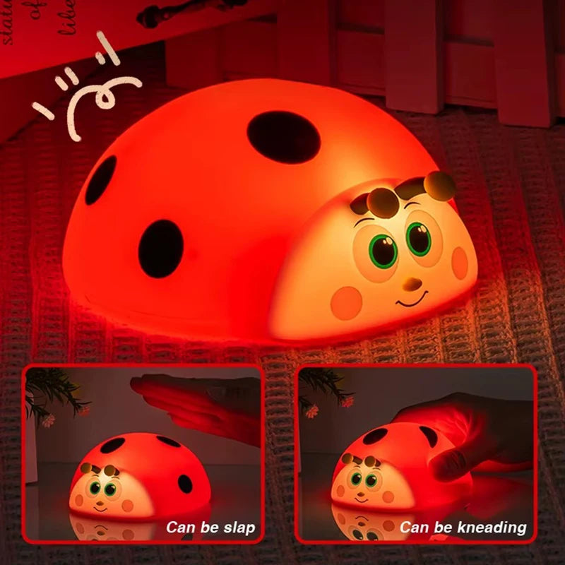Ladybug Red Cute Silicone Lamp