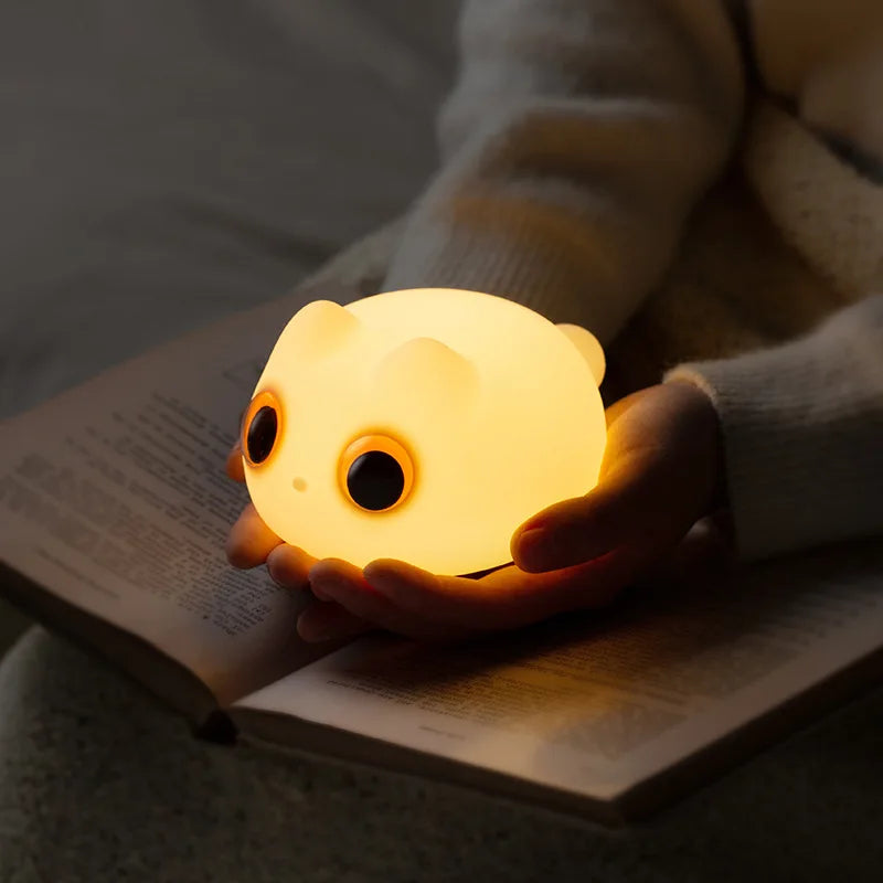 Cute Cat Lamp Anime Silicone