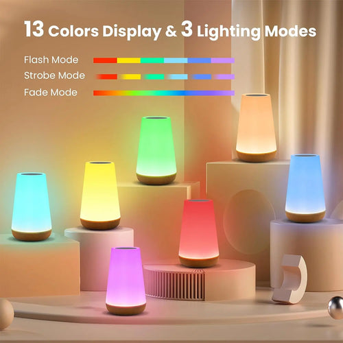 13 Color Changing Night Light Remote Control Touch lamp