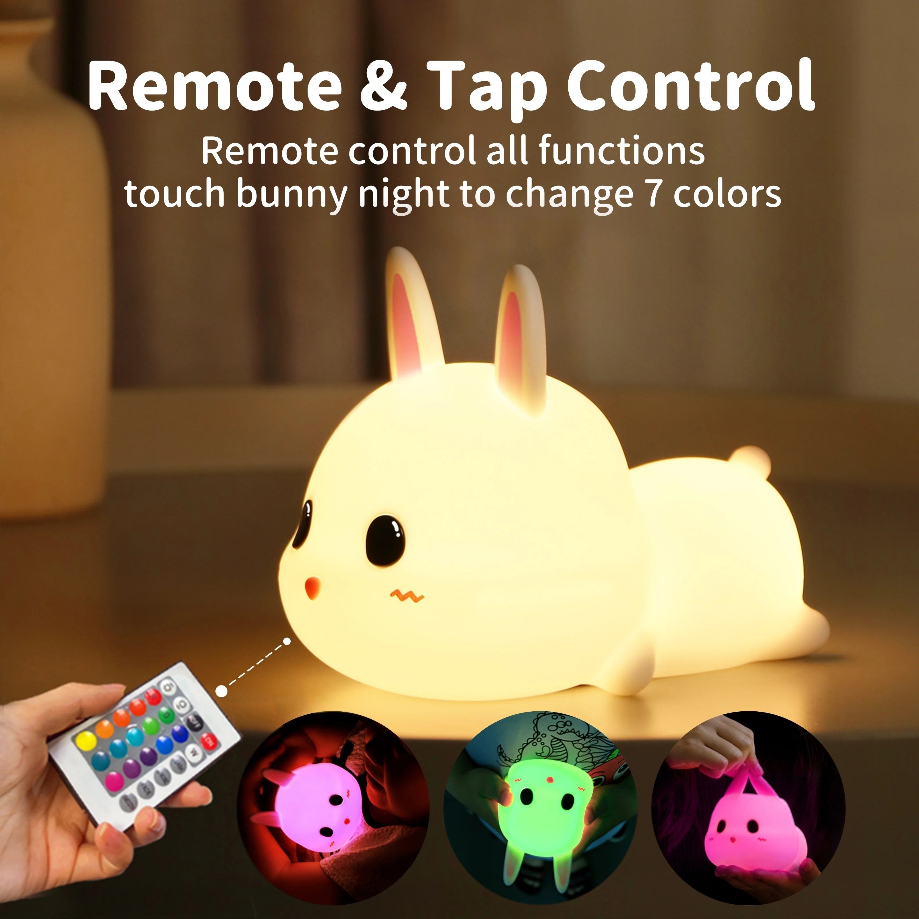 Cute Rabbit Silicone Lamp