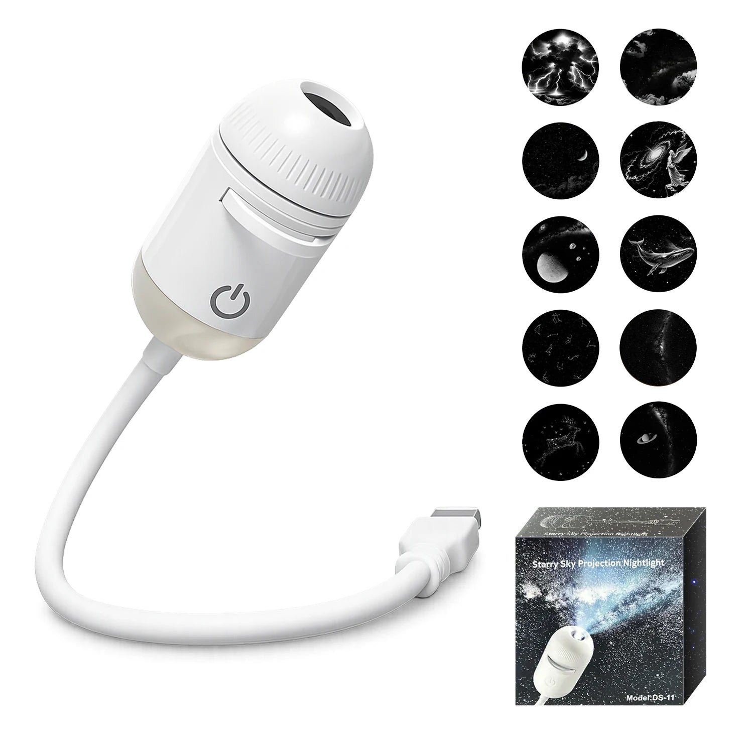 2-in-1 USB Ambient Light For Large Range Projection