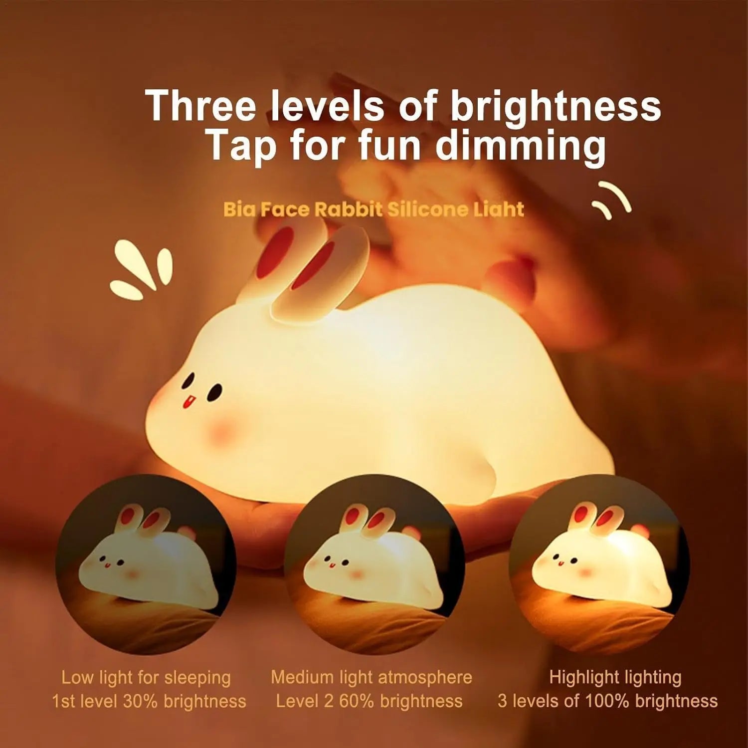 Cute Rabbit Night Light squishy lamp