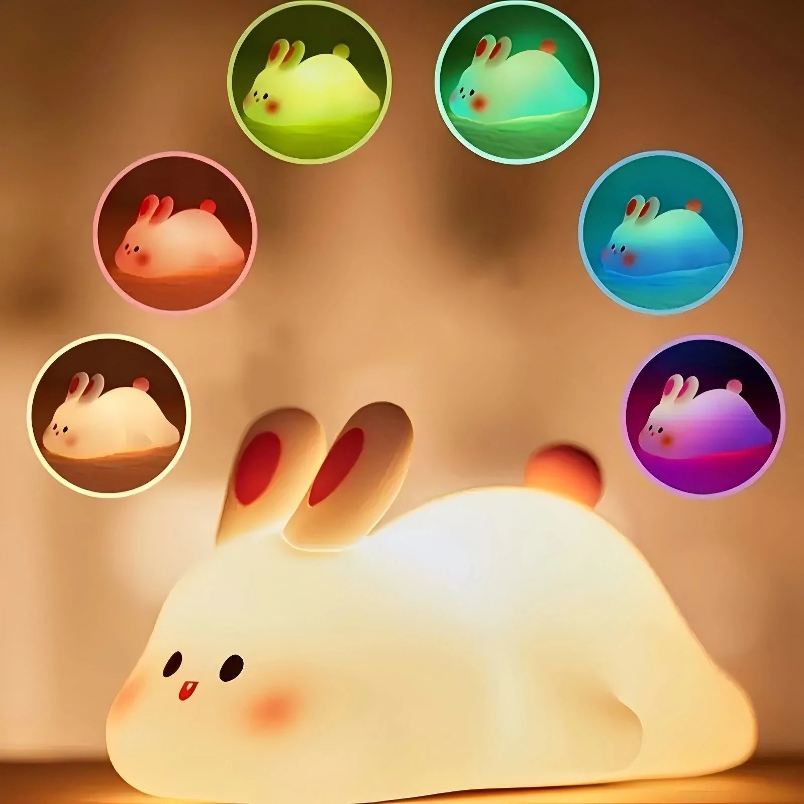Cute Rabbit Night Light squishy lamp