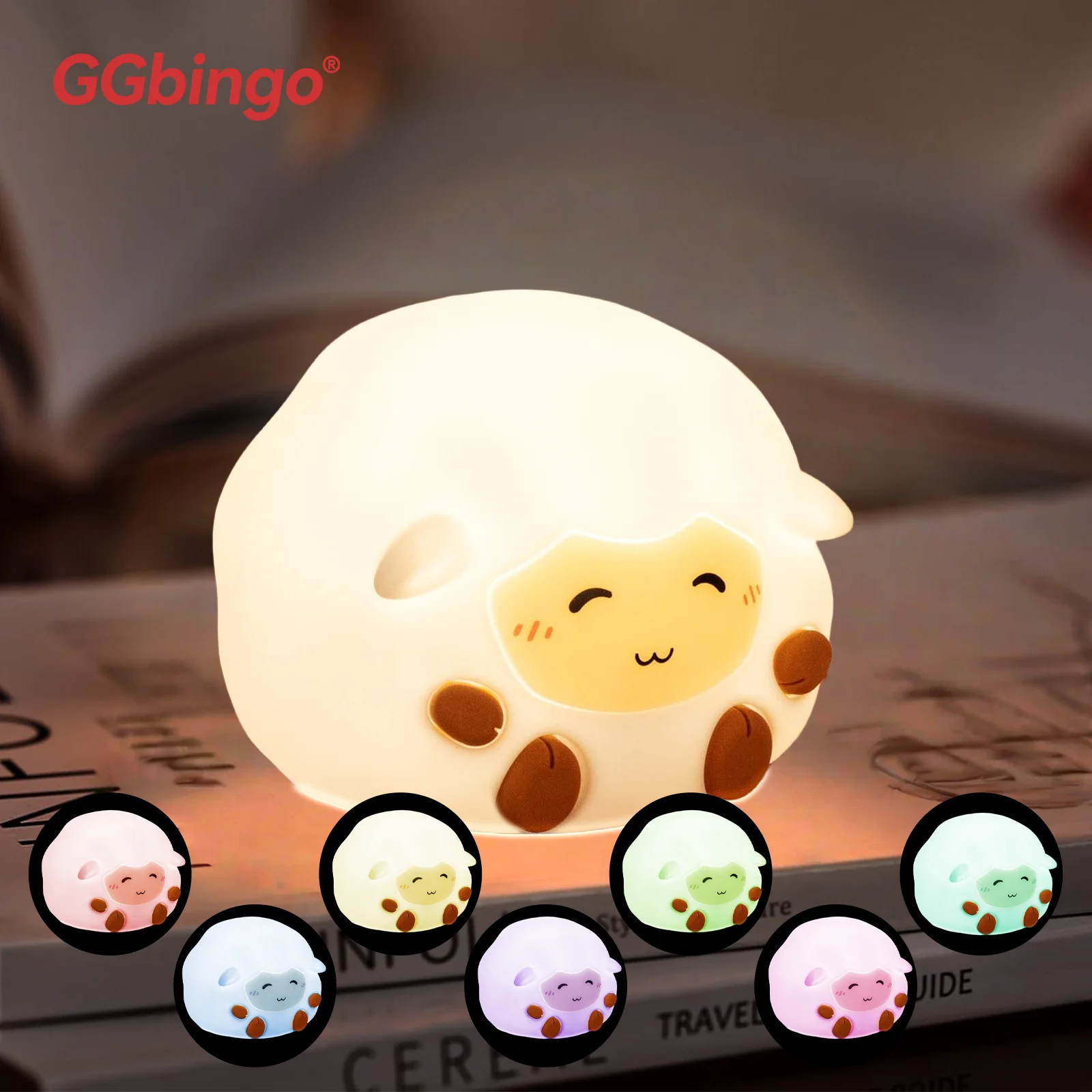 Cute Unicorn Silicone LED Night silicone lamp