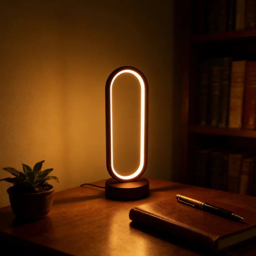 1Pcs Table lamp Bedroom Ring Table lamp