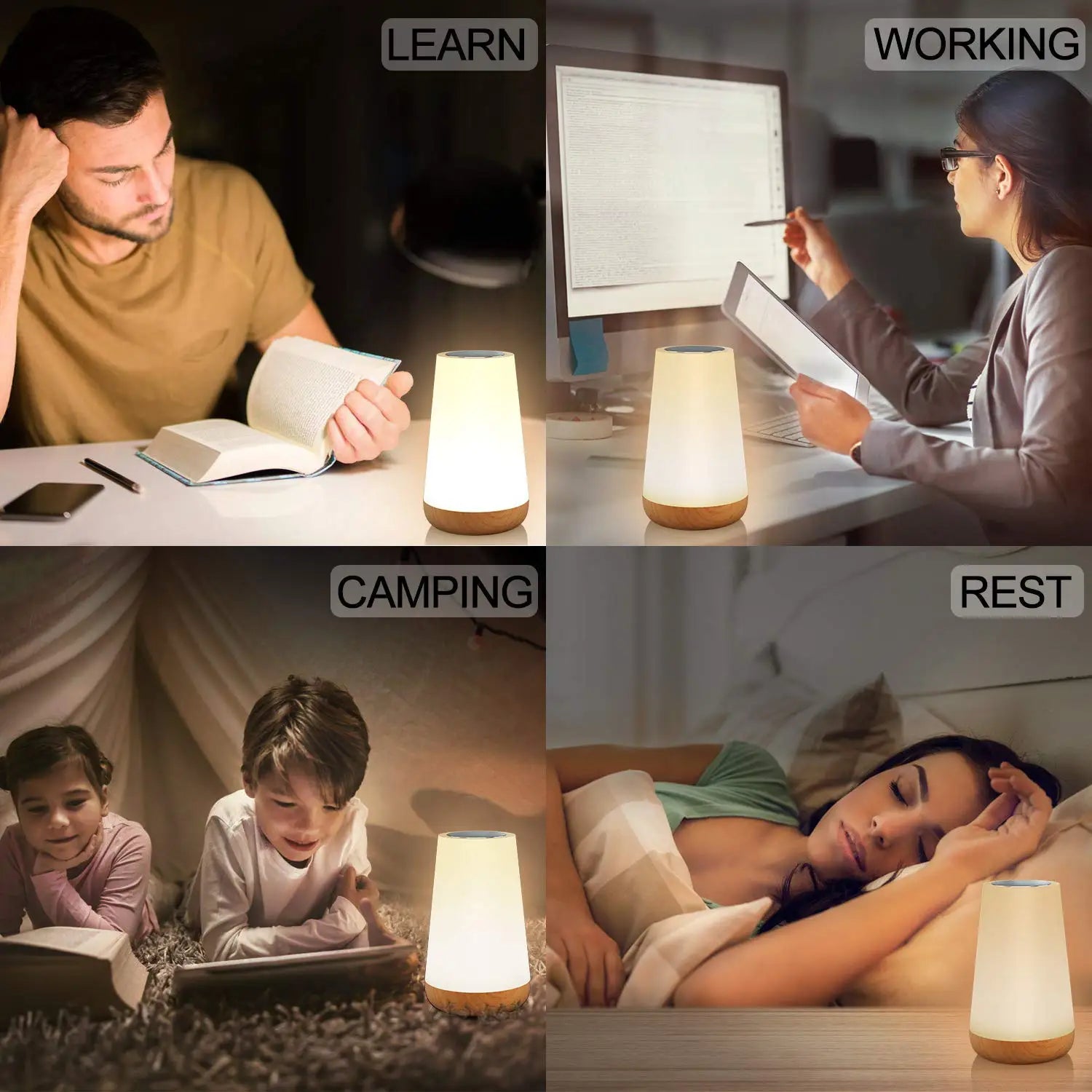 13 Color Changing Night Light Remote Control Touch lamp